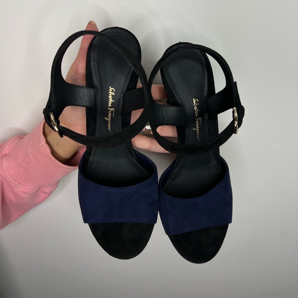 Salvatore Ferragamo, 7.5 size , suede leather